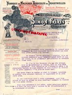 50 - CHERBOURG- FACTURE SIMON FRERES- FABRIQUE MACHINES AGRICOLES INDUSTRIELLES- FONDERIE-LAITERIE-BEURRERIE-1916 - Landbouw