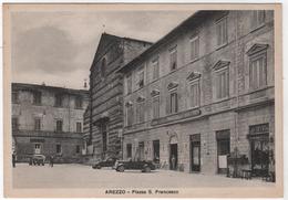 ITALIA  Arezzo Piazza S. Francesco, Grande Albergo D'Inghilterra / Auto Coupé Sport Cabriolet - Arezzo