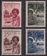 NNG 1957 Kinderzegels Complete Postfrisse Serie NVPH 45 / 48 - Nouvelle Guinée Néerlandaise