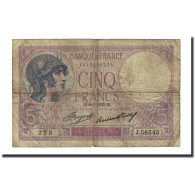 France, 5 Francs, 1933-07-06, TB, Fayette:3.17, KM:72e - 5 F 1917-1940 ''Violet''