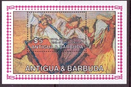 ANTIGUA Tableaux, Painting, IMPRESSIONNISTES, DEGAS Yvert BF 84 NEUF MNH** - Impresionismo