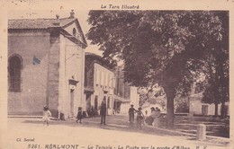 Cpa REALMONT (81) Le Temple - La Poste Route D'Alban - Realmont