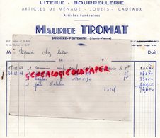 87 - BUSSIERE POITEVINE- RARE FACTURE MAURICE TROMAT- LITERIE BOURRELLERIE - BOURELIER  1962 - Petits Métiers