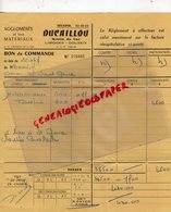 87 - LIMOGES - COUZEIX-FACTURE ADRIEN DUCAILLOU - MOULIN DU GUE - FABRICATION AGGLOMERES - CIMENT ARME-GARAGE-1967 - Ambachten