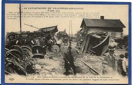 CPA Yvelines 78 Villepreux Les Clayes Déraillement Catastrophe Train  Chemin De Fer Gare Non Circulé - Villepreux