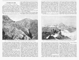 A TRAVERS LES ALPES " LES CLUS DU VERDUN - LE MONT VISO "   1895 - Alpes - Pays-de-Savoie