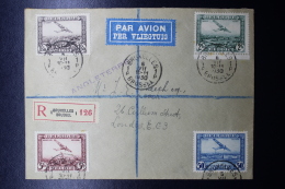 Belgium:  Registered  Airmail Cover Brussels -> London  UK, OBP PA 1-4  6-7-1931 Cancel ANGLETERRE - Other & Unclassified