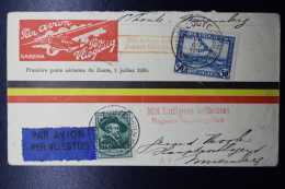 Belgium:  Airmail Cover  OBP PA 1 First Flight Du Zoute -> Nurenberg Germany  Special Sabena Cover 1-7-1930 - Autres & Non Classés