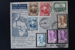 Belgium Airmail Cover Ostend -> Leopoldville -> Ostend, 29-8-1936 - Andere & Zonder Classificatie