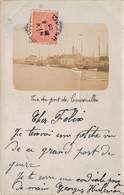 14-COURSEULLES-CARTE-PHOTO- VUE DU PONT DE COURSEULLES - Courseulles-sur-Mer