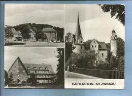 Hartenstein Kr. Zwickau FDGB-Erholungsheim "Aktionseinheit" Burg Und Heimatmuseum Schloss Stein 2scans 1984 Sachsen - Hartenstein