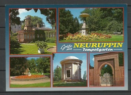 Deutschland 1997 Ansichtskarte NEURUPPIN Tempelgarten (gesendet, Mit Briefmarke) - Neuruppin