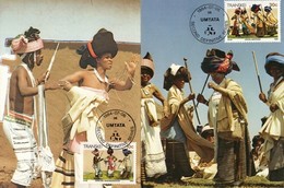 Transkei - 1984 Xhosa Culture Maxi Card Set # SG 138-155 - Transkei