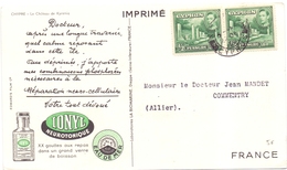 Carte Pub Plasmarine Biomarine Chypre Le Chateau De Kyrenia - Cyprus (...-1960)