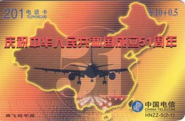 CHINA. AVION Y MAPA. HNZZ-5(2-1). (012) - Avions