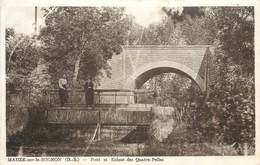 MAUZE SUR LE MIGNON - Pont Et écluse Des Quatre Pelles. - Mauze Sur Le Mignon