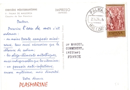 Carte  Pub Biomarine Espagne Palma De Mallorca - Briefe U. Dokumente