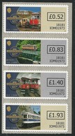 MAN, Isla De/  MAN ELECTRIC RAILWAY 125 ANNIVERSARY - EUROPA 2018 -" BRIDGES - BRÜCKEN - PONTS"- 4 VALUE DEFINITIVES ADH - 2018