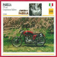 Parilla 175 Cm3 Cometizione Bialbero, Moto De Course, Italie, 1955, La Dernière Parilla Quatre Temps D'usine - Sport