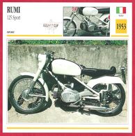 Rumi 125 Sport, Moto Sport, Italie, 1953, Naissance D'une école - Sport