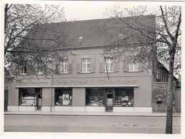 TAUCHA B Leipzig Markt Drogerie Kolonialwaren Erich Pöschel Foto + Ansichtskarte Ungelaufen1 - Taucha