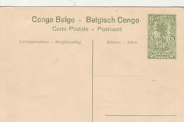 Congo Belge Entier Postal Illustré - Interi Postali