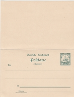 Colonie Allemande Entier Postal Double Samoa - Samoa