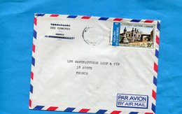 MARCOPHILIE-Lettre-Comores>Françe-cad Moroni  -1973-stamp-N° 82-foumboni -porte Et Fontaine - Storia Postale