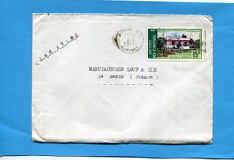 MARCOPHILIE-Lettre-Comores>Françe-cad Moroni  -1973-stamp-N° A46 Palais à Bambao - Lettres & Documents