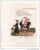 64 - GRAVURE . COSTUMES BASQUES . PAYS BASQUE - Réf. N°287F - - Prints & Engravings