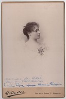 Photo Originale De Cabinet XIXème Emilie Mery épouse Trémeau Par Ouvière - Ancianas (antes De 1900)