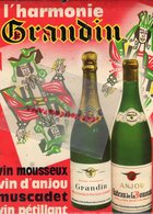 49- INGRANDES SUR LOIRE- RARE PUBLICITE GLACOIDE GRANDIN-VIN MOUSSEUX ANJOU MUSCADET-A. LAFON & FILS BORDEAUX- ORPHEE - Autres & Non Classés