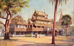 BURMAN. CPA . MANDALAY.  The Queen's Golden Young. Par TUCK S . - Myanmar (Birma)