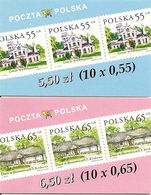 POLAND / POLEN, 1998, Booklet 33/34,  10x 0.55 - 10x 0.65 - Carnets