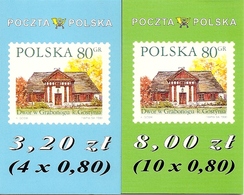 POLAND / POLEN, 2000, Booklet 43/44,  4x80, 10x80 - Carnets