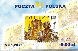 POLAND / POLEN, 2004, Booklet 53a,  5x1.20 Torun + 5x5 Gr - Postzegelboekjes