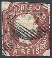 PORTUGAL - 5 R. Brun-rouge De 1856/8 Oblitéré - Used Stamps