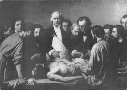 LA LECON DU DOCTEUR VELPEAU         CHIRURGIE   TABLEAU  HISTOIRE  MEDECINE - Santé