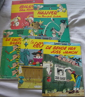 LUCKY LUKE Stripboeken 5 Verschillende Delen : 11-13-15-19-20 Zie Scans Voor- En Achterzijde ! - Lucky Luke