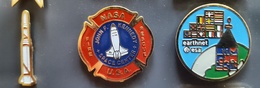 - LOT PINS NASA X 3 - JFK - APOLLO - ESA (23) - Raumfahrt