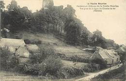 - Dpts Div. Ref-AC258- Finistere - La Roche Maurice - Ferme Et Chateau De La Roche Maurice Pris Du Chemin De Fer - - La Roche-Maurice