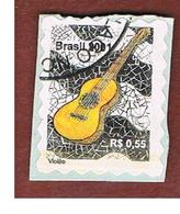 BRASILE (BRAZIL) -  MI 3180  - 2001 MUSICAL INSTRUMENTS: GUITAR     - USED° - Oblitérés