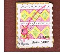 BRASILE (BRAZIL) -  MI 3256BA  - 2002  MUSICAL INSRUMENTS: BERIMBAU     - USED° - Oblitérés
