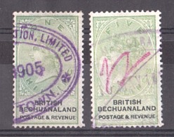 Bechuanaland - Timbres De 1887 N° 16 Et 19 Oblitérés - Filigrane - Reine Victoria - TB - 1885-1895 Kronenkolonie