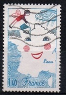 FRANCE  :Y&T (o) N° 2125 " L'eau, Dessin D'enfant " Bras Noir Aulieu De Rouge - Usados