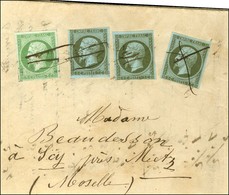 Plume / N° 11(3) (2 Ex Pd) + 12 Sur Bande D'imprimé Pour Scy Près Metz. Au Verso, Càd METZ 1862. Bel Affranchissement Co - 1853-1860 Napoleone III
