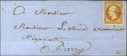 B. RUR. C / N° 13 Type II Bistre Orange Sur Lettre Avec Texte Daté Vinay Le 20 Novembre 1862 Adressée Localement à Pierr - 1853-1860 Napoléon III.