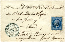 GC Bleu 893 / N° 22 Càd Bleu T 22 LA CHAPELLE-ST LAURENT (75). 1864. - SUP. - R. - 1862 Napoleon III