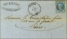 Cachet De Facteur / N° 29 Conv Stat ELOYES / R. EP. (82) Sur Lettre Pour Paris. 1870. - SUP. - R. - 1863-1870 Napoléon III Con Laureles