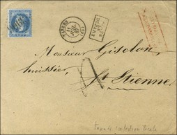 GC 3906 / N° 29 Càd T 15 TARBES (63) Sur Lettre Insuffisamment Affranchie Pour St Etienne. Au Recto, Taxe Tampon 4 De Co - 1863-1870 Napoléon III Lauré